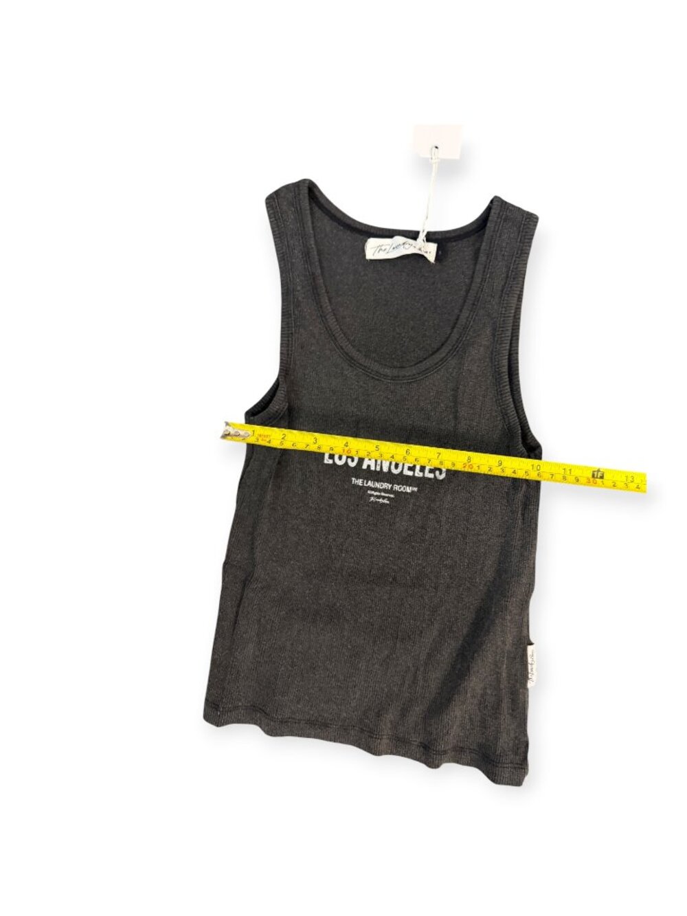 NWT The Laundry Room Los Angeles Rib Tank Top – Black/Charcoal –  S- MSRP $59 - Picture 4 of 7